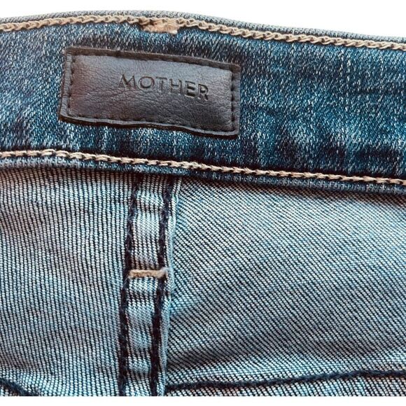 Mother Mid Rise Dazzler Ankle Fray Skinny Jeans - Picture 5 of 16